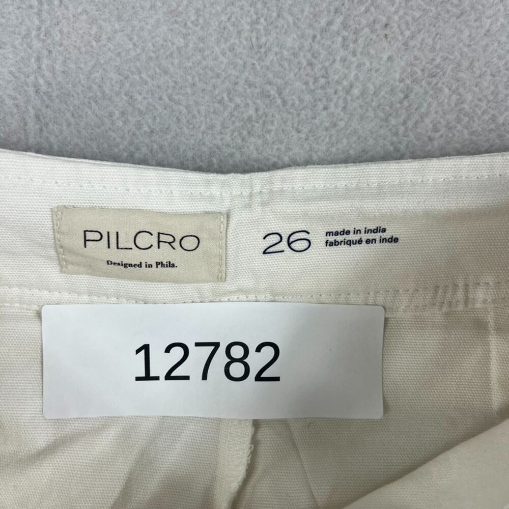Pilcro Marseille Skort Size 26 White Contrasting Red Stripes Along Hem - Picture 13 of 13